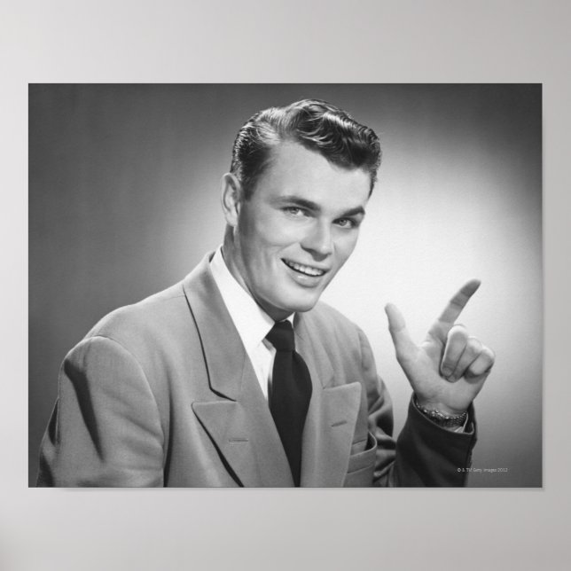 Man Pointing 2 Poster (Front)