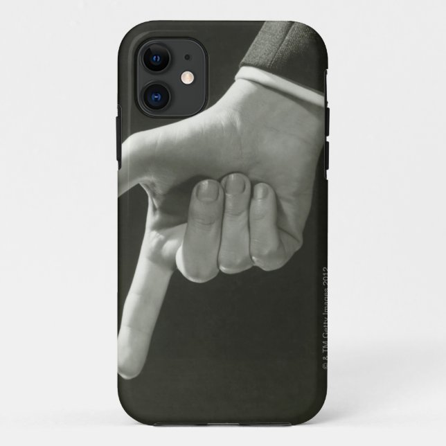 Man Pointing Case-Mate iPhone Case (Back)
