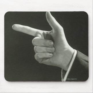 Man Pointing Mouse Mat