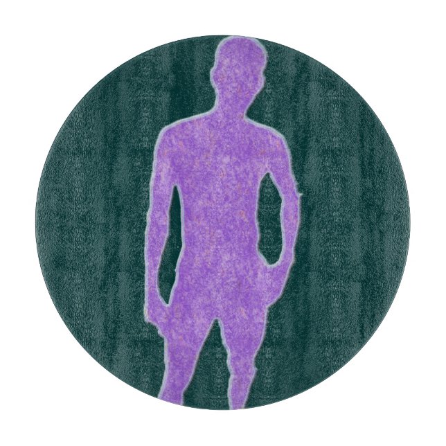 Man Posing Cutting Board (Front)