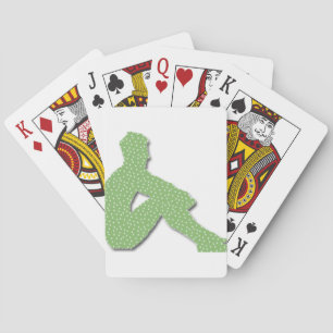 Man Posing Playing Cards