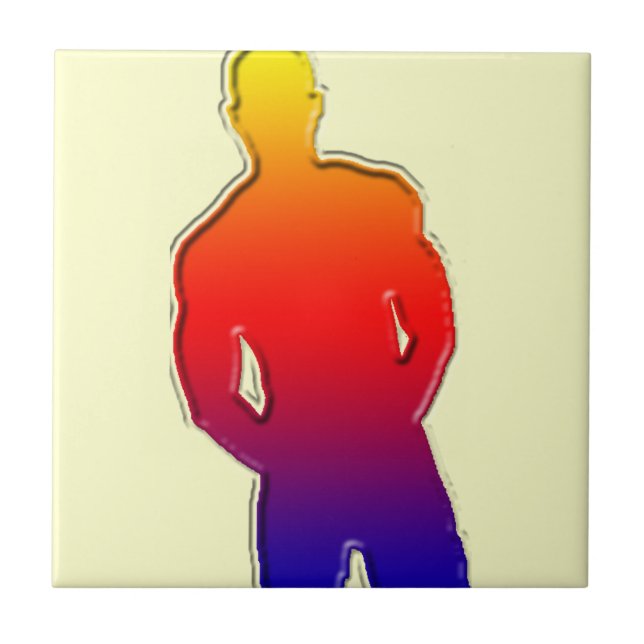 Man Posing Tile (Front)