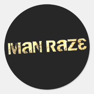 man raze plain sticker