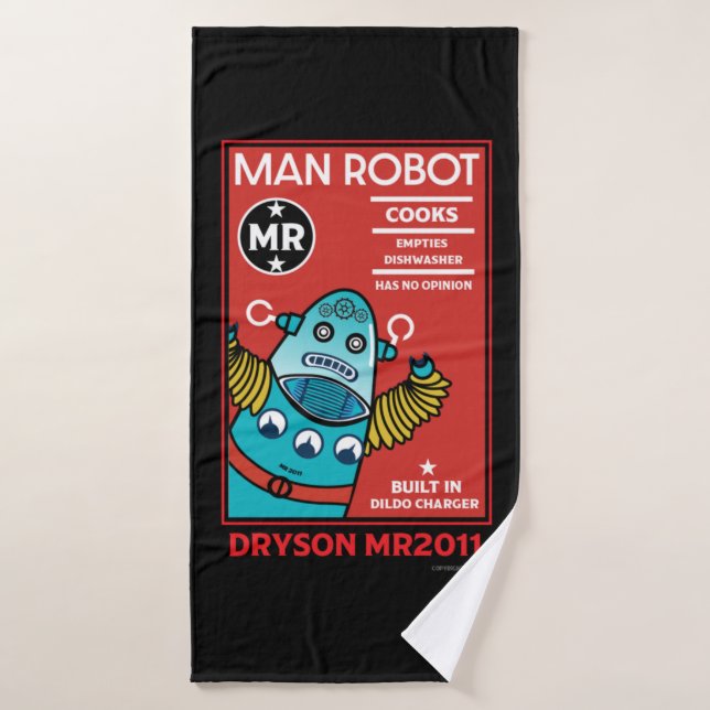 Man Robot The Perfect Man      Bath Towel (Bath Towel)