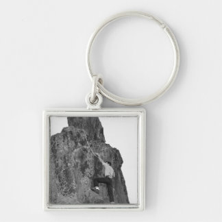 Man Rock Climbing Key Ring