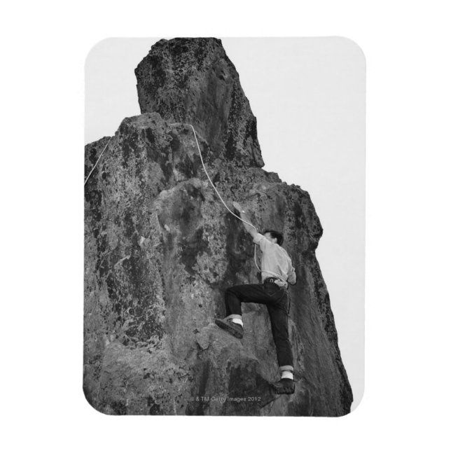 Man Rock Climbing Magnet (Vertical)
