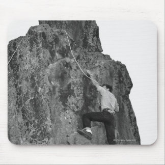 Man Rock Climbing Mouse Mat