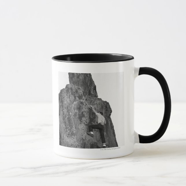 Man Rock Climbing Mug (Right)
