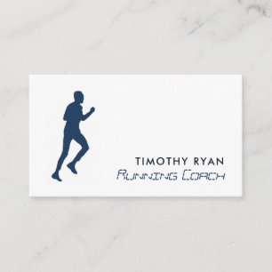 Man Running, Athletics Sportsperson, Sports Coach  Business Card