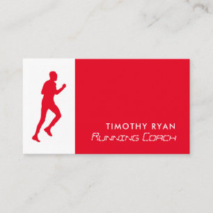 Man Running, Athletics Sportsperson, Sports Coach  Business Card