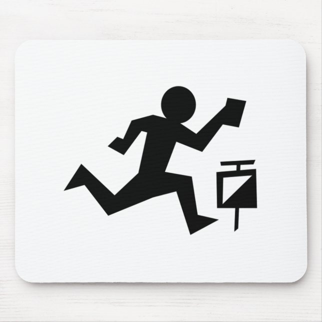 Man Running Mouse Mat (Front)