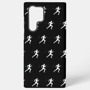 Man Running Runners Silhouette HeartBeat Line  Samsung Galaxy Case