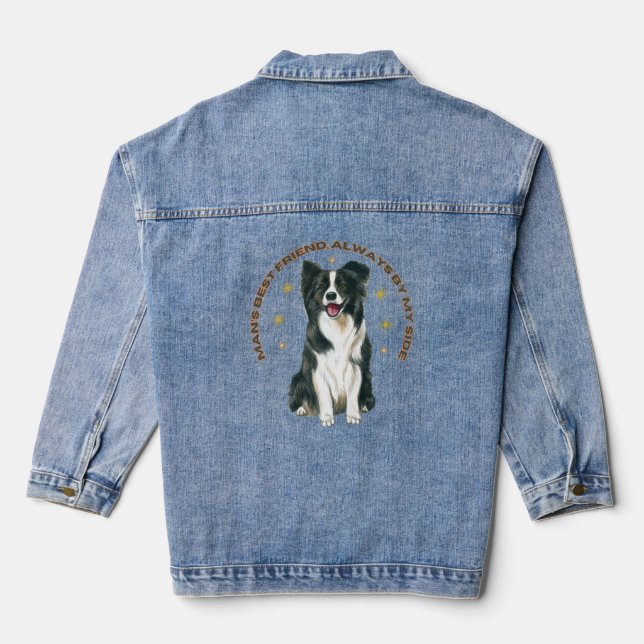 Man’s best Friend, always by my side Denim Jacket (Back)