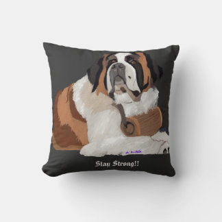 Man’s Best Friend, St. Bernard Stay Strong Cushion