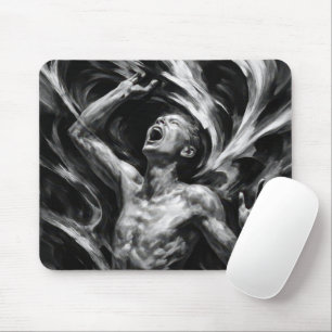 Man Screaming In Anguish Mouse Mat
