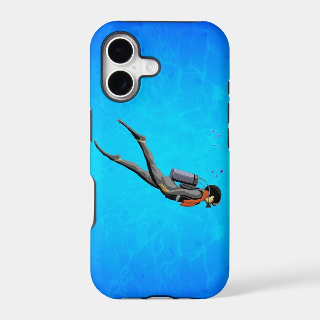 Man SCUBA Diving (Back)