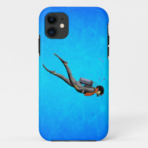 Man SCUBA Diving iPhone 11 Case