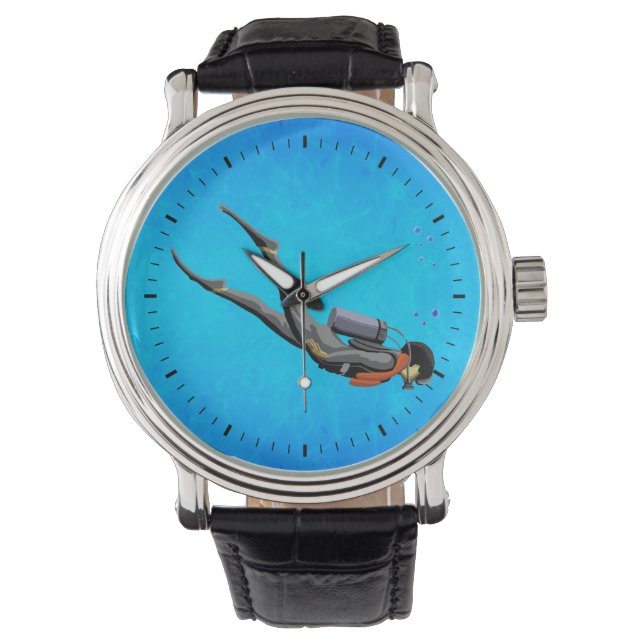 Man SCUBA Diving Watch (Front)