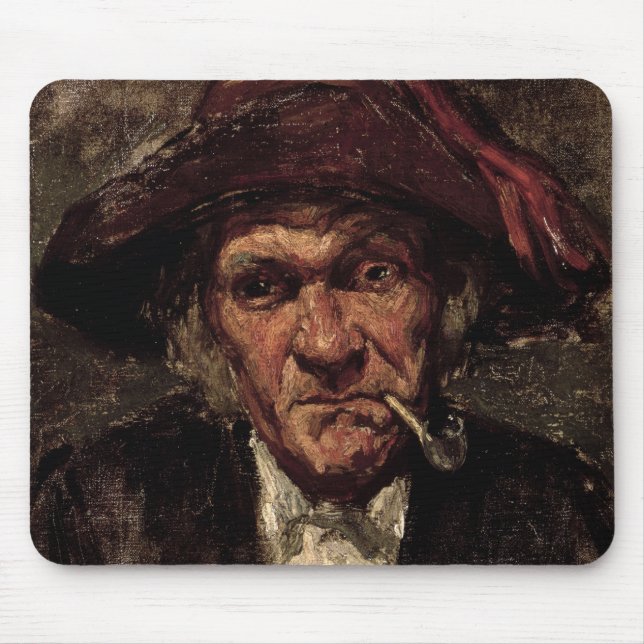 Man smoking a pipe, c.1859 mouse mat (Front)