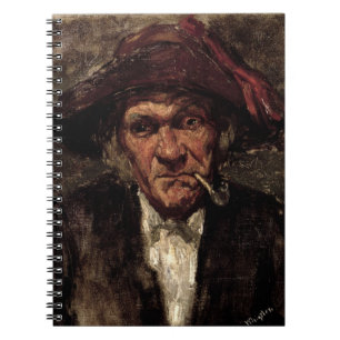 Man smoking a pipe, c.1859 notebook