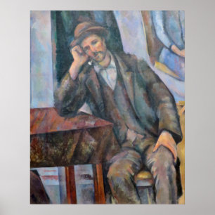 Man Smoking a Pipe - Paul Cezanne - c1893 Poster