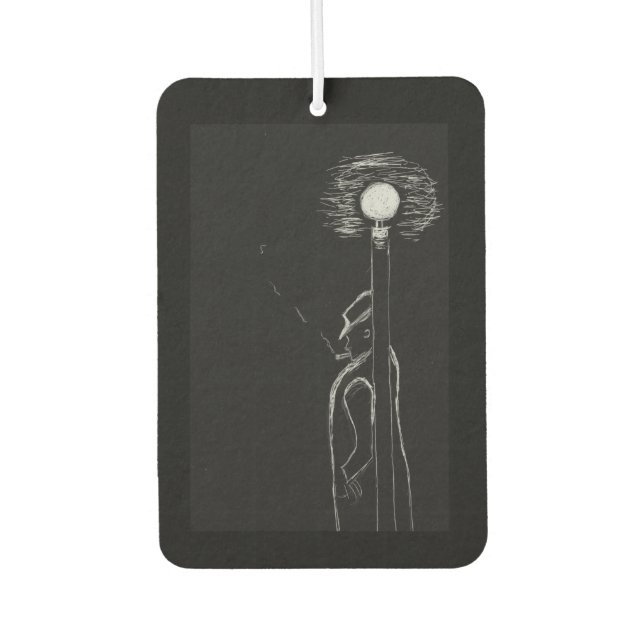 man smoking car air freshener (Front)