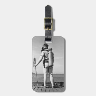 Man Standing on Pier Luggage Tag
