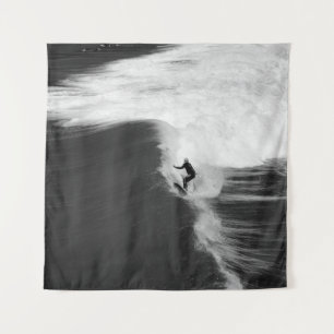 MAN SURFING ON BIG WAVES TAPESTRY