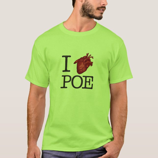 Man T-Shirt "Poe Heart" (Front)