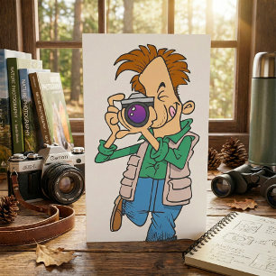 Man Taking A Photo Invitation