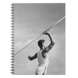 Man Throwing Javelin Notebook