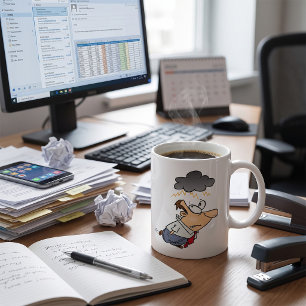 Man Under A Cloud Coffee Mug
