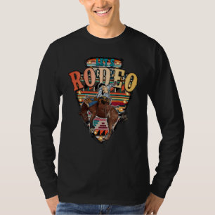 Man Vintage Let's Get Western Rodeo Cow Boy T-Shirt