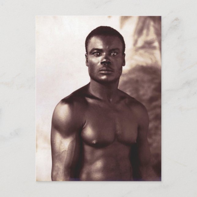 Man Vintage Male Photo Martinique Postcard (Front)