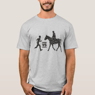 Man vs Horse Marathon Grungy T-Shirt