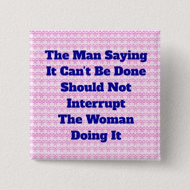 Man -vs- Woman Button (Front)