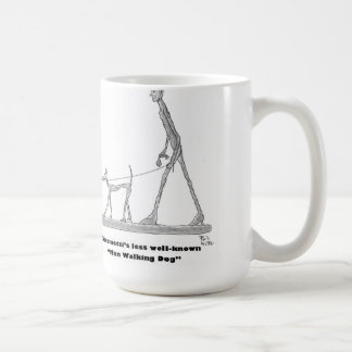 Man Walking Dog Coffee Mug