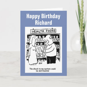 Man wary of eating health food card