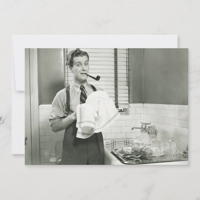 Man Washing Dishes (Front)