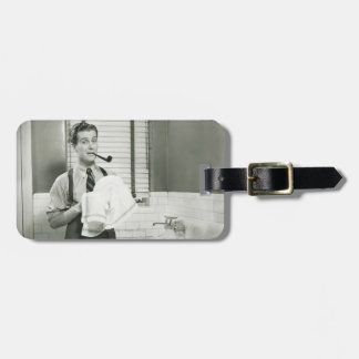 Man Washing Dishes Luggage Tag