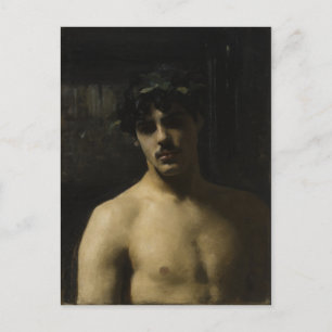 Man Wearing Laurels Postcard