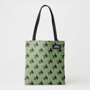 Man who Cooks - Food Prep - own initials / name To Tote Bag
