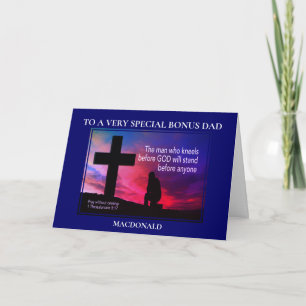 MAN WHO KNEELS BEFORE GOD Special Bonus Dad Card