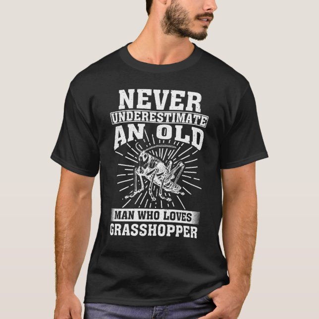 Man Who Loves grasshopper T-Shirt (Front)