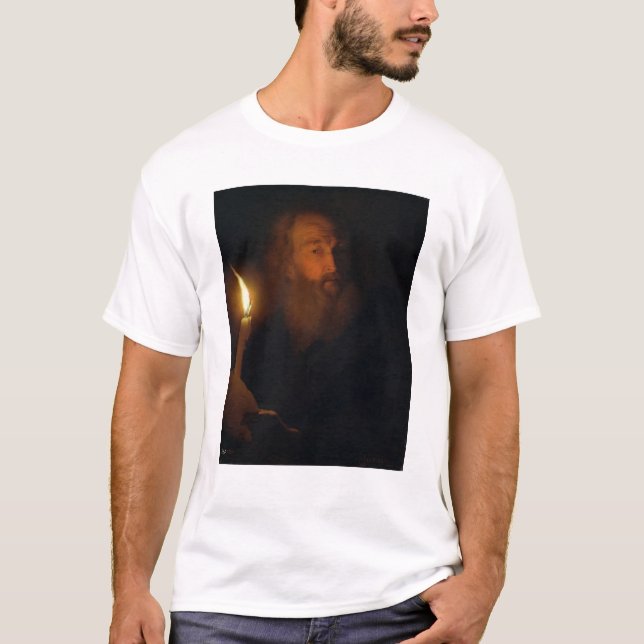 Man with a Candle T-Shirt (Front)