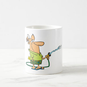 Man With A Garden Hose Coffee Mug