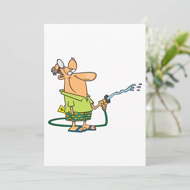 Man With A Garden Hose Invitation (Creator Uploaded)