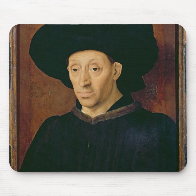 Man with a Glass of Wine Mouse Mat (Front)