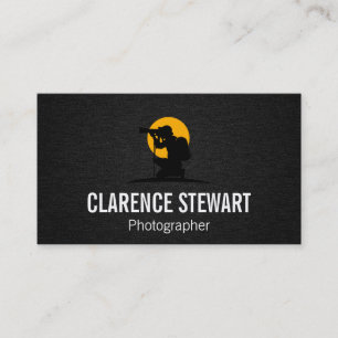Man with Camera Photography Creative Business Card