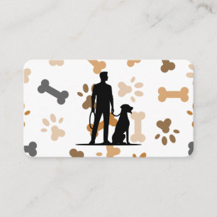 Man with Dog Paws and Bones Business Card